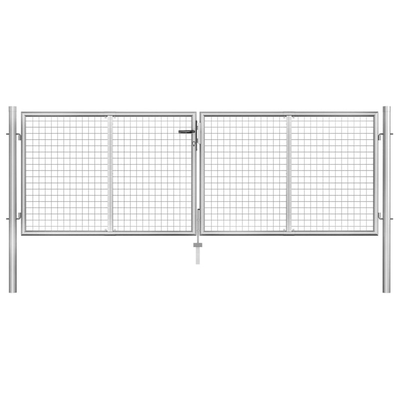 Porta Vidaxl 306x125 cm in acciaio galvanizzato colorato