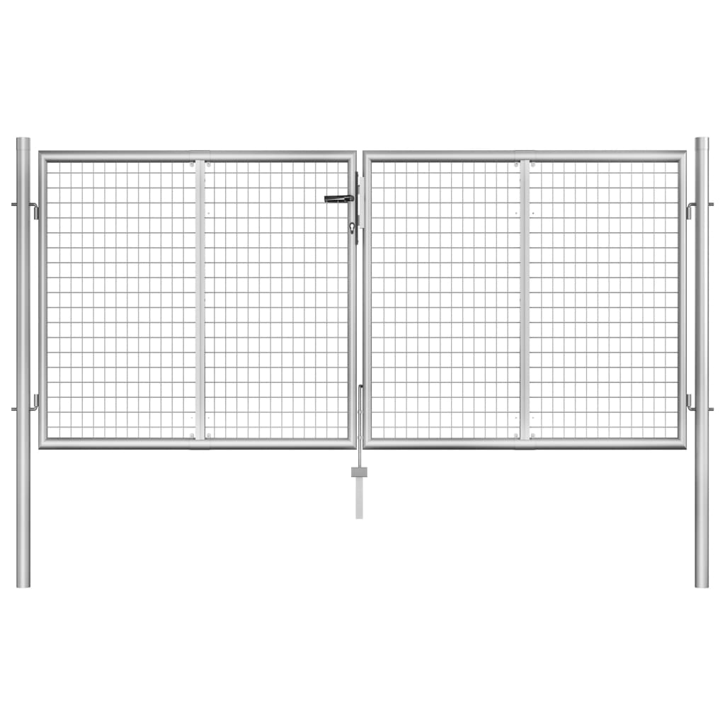 Porta Vidaxl 306x150 cm in acciaio galvanizzato colorato