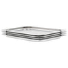Vidaxl Gastronormbakken 4 PCS Gn 1 1 20 mm de acero inoxidable