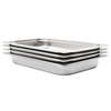 Vidaxl Gastronormbakken 4 pezzi GN 1 1 65 mm in acciaio inossidabile