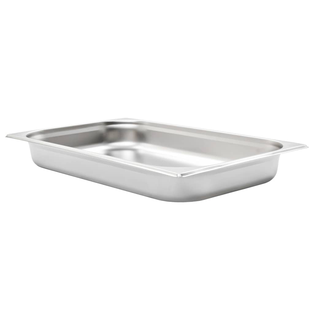 Vidaxl Gastronormbakken 4 pezzi GN 1 1 65 mm in acciaio inossidabile
