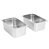 Vidaxl Gastronormbakken 2 PC GN 1 1 200 mm in acciaio inossidabile