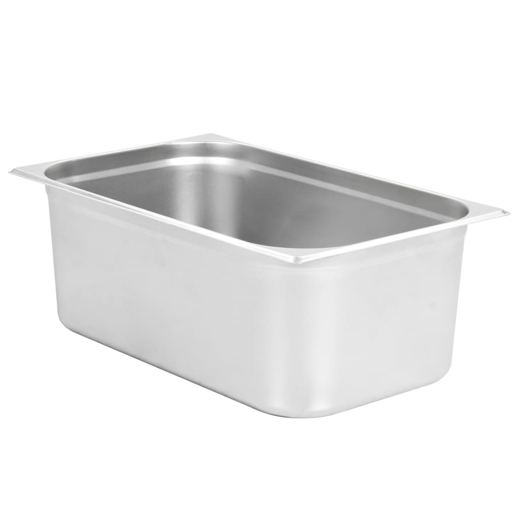 Vidaxl Gastronormbakken 2 PC GN 1 1 200 mm in acciaio inossidabile