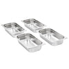 Vidaxl Gastronormbakken 8 PC GN 1 3 65 mm in acciaio inossidabile