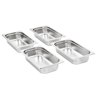 Vidaxl gastronormbakken 8 st gn 1 3 65 mm roestvrij staal