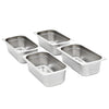 Vidaxl Gastronormbakken 8 PC Gn 1 3 100 mm de acero inoxidable