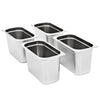 Vidaxl Gastronormbakken 4 PCS Gn 1 3 200 mm de acero inoxidable