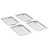 Vidaxl gastronormbakken 12 st gn 1 4 20 mm roestvrij staal