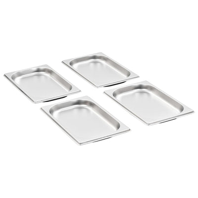 Vidaxl gastronormbakken 12 st gn 1 4 20 mm roestvrij staal