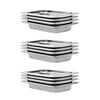 Vidaxl Gastronormbakken 12 PC Gn 1 4 40 mm de acero inoxidable