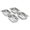 Vidaxl Gastronormbakken 8 PC GN 1 4 65 mm in acciaio inossidabile