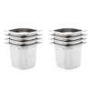 Vidaxl gastronormbakken 8 st gn 1 6 150 mm roestvrij staal
