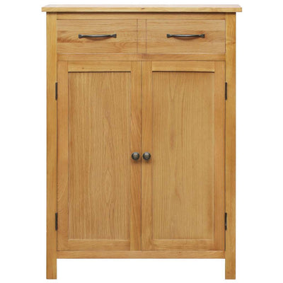 VidaXL shoe cabinet 76x37x105 cm solid oak