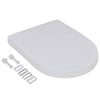 Vidaxl toiletbrillen met soft-close deksels 2 st kunststof wit