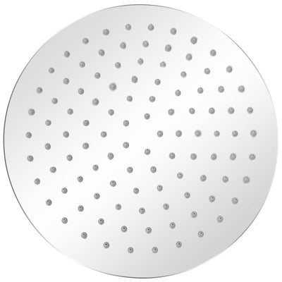 Cabezal de ducha de lluvia Vidaxl 2 st ronda 25 cm de acero inoxidable