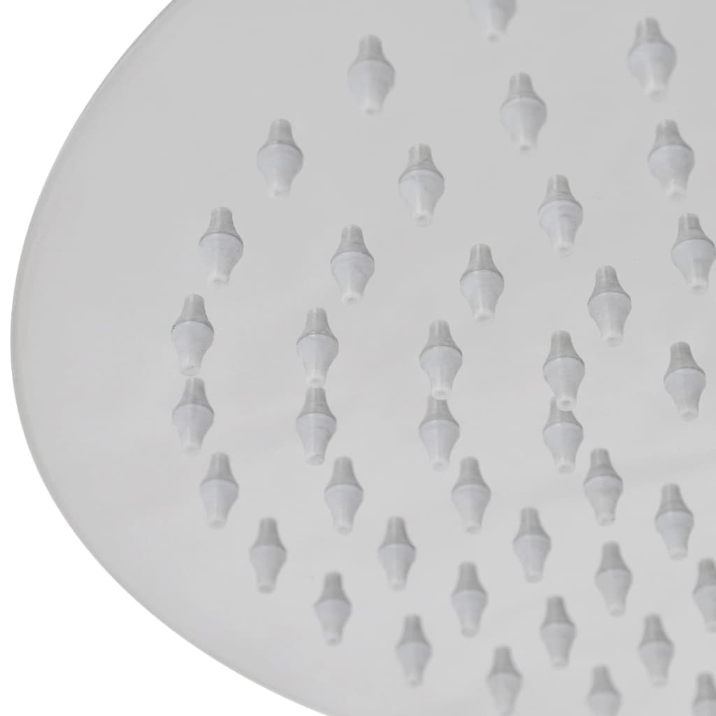 Vidaxl regendouchekop 2 st rond 25 cm roestvrij staal