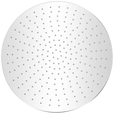 Cabezal de ducha de lluvia Vidaxl 2 sts redondear 40 cm de acero inoxidable