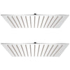 Vidaxl Rain Shower Shower 2 St 25x25 cm in acciaio inossidabile