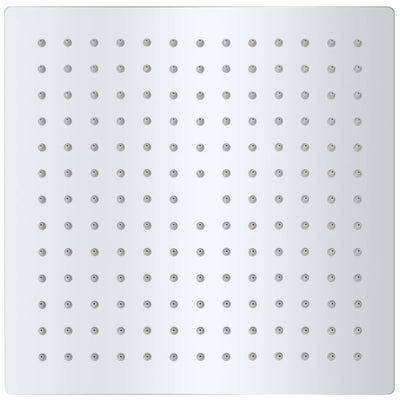 Cabezal de ducha de lluvia Vidaxl 2 st 25x25 cm de acero inoxidable