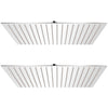 VIDAXL PAIN SHOW SHOY SETTO 2 ST 50x50 cm Acciaio inossidabile