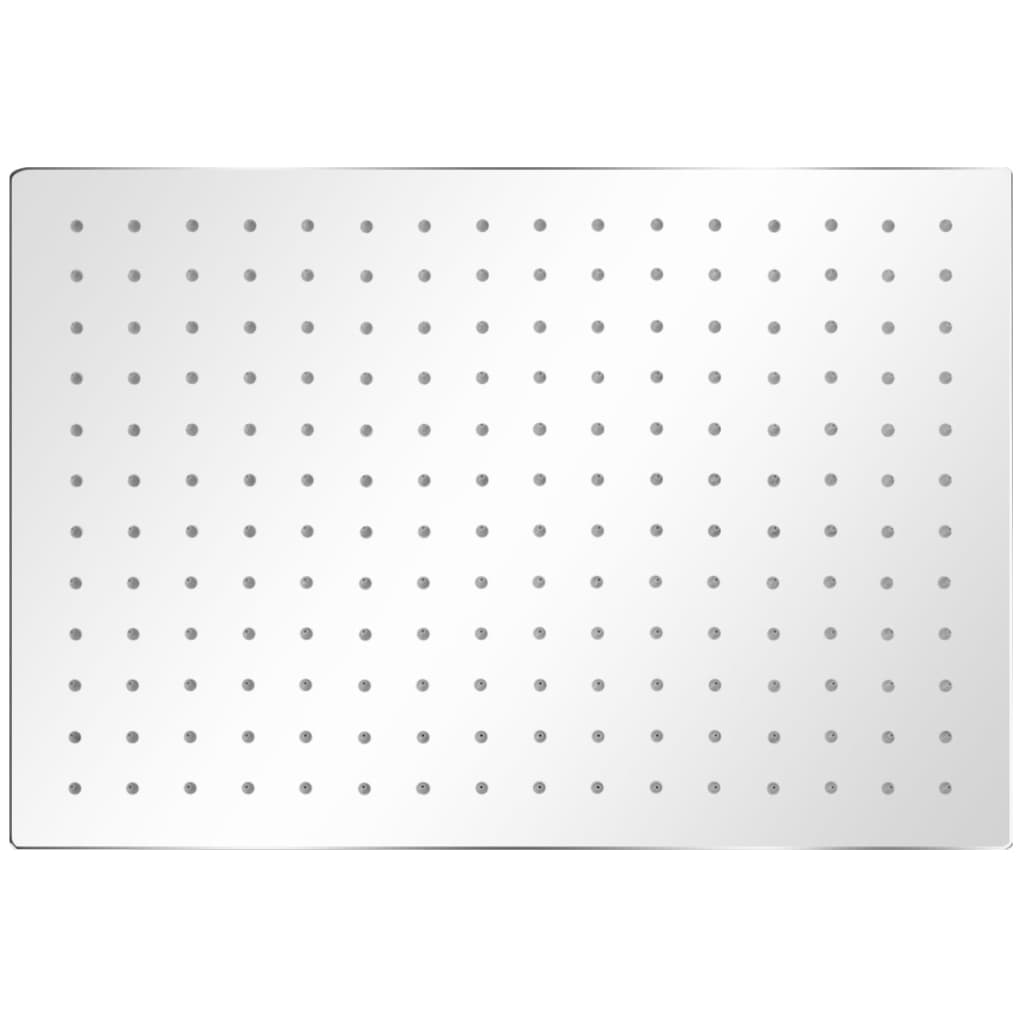 Soffioni doccia a pioggia Vidaxx 2 pezzi 30x40 cm in acciaio inossidabile