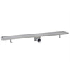 Vidaxl Drense de ducha 2 PC rectangular 930x140 mm de acero inoxidable