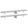 Vidaxl Drense de ducha 2 PC Rectangular 1030x140 mm de acero inoxidable