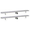 Vidaxl Drense de ducha 2 PC Burbuja rectangular 1030x140 mm de acero inoxidable