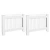 Vidaxl Construcción del radiador 2 st 112 cm Mdf White