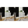 Vidaxl Construcción del radiador 2 st 112 cm Mdf White