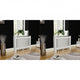 Vidaxl radiatorombouw 2 st 112 cm mdf wit