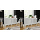 Vidaxl radiatorombouw 2 st 172 cm mdf wit