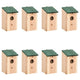 Vidaxl Bird Case 8 PCS 12x12x22 cm legno