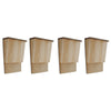 Gabinetes de bates de Vidaxl 4 PCS 22x12x34 cm de madera