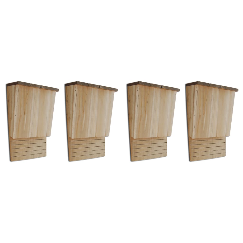 Gabinetes de bates de Vidaxl 4 PCS 22x12x34 cm de madera