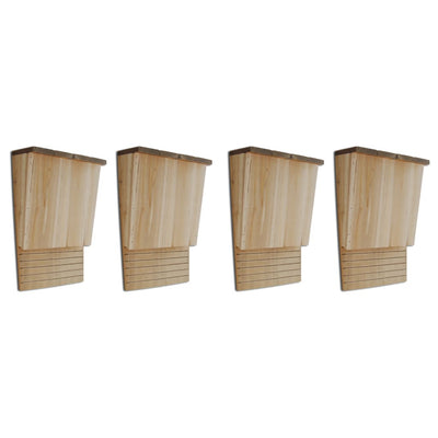 Vidaxl vleermuizenkasten 4 st 22x12x34 cm hout