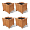 Vidaxl plantenbakken verhoogd 4 st 30x30x30 cm