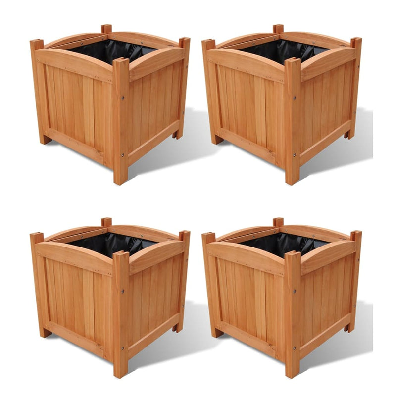 Vidaxl plantenbakken verhoogd 4 st 30x30x30 cm