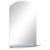 Espejo de pared Vidaxl con estante 40x60 cm de vidrio endurecido