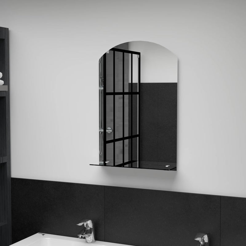 Espejo de pared Vidaxl con estante 40x60 cm de vidrio endurecido