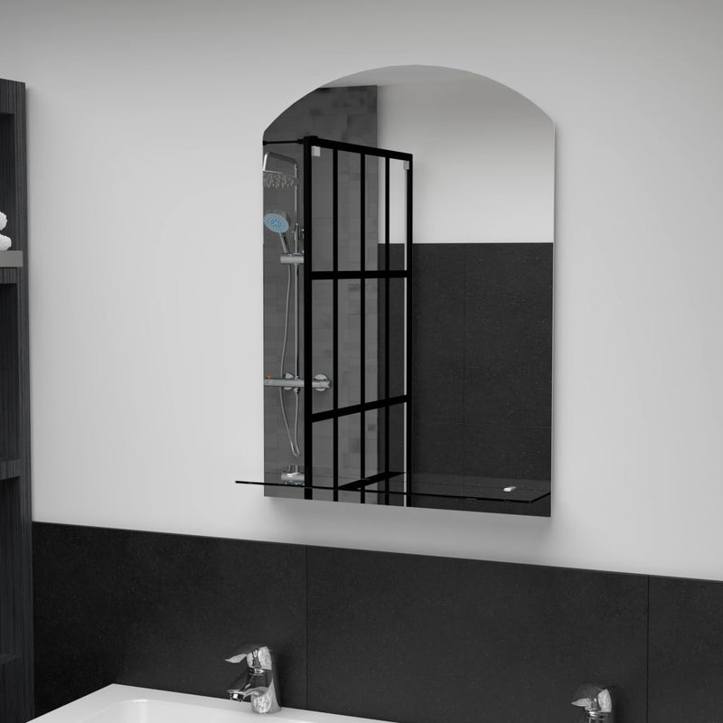 Specchio da parete Vidaxl con scaffale 50x70 cm in vetro indurito