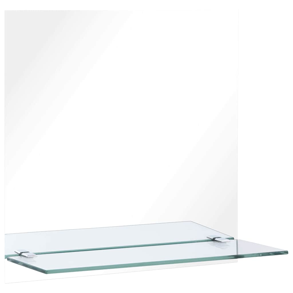 Specchio da parete Vidaxl con scaffale 30x30 cm vetro indurito