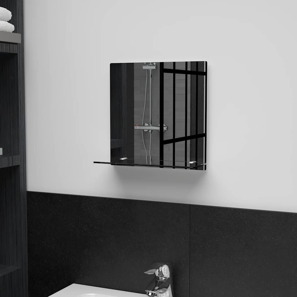Specchio da parete Vidaxl con scaffale 30x30 cm vetro indurito