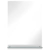 Vidaxl wandspiegel met schap 40x60 cm gehard glas