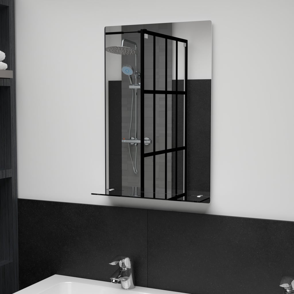 Specchio da parete Vidaxl con scaffale 40x60 cm in vetro indurito