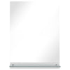 Vidaxl wandspiegel met schap 50x70 cm gehard glas