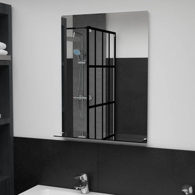 Espejo de pared Vidaxl con vidrio endurecido de 50x70 cm
