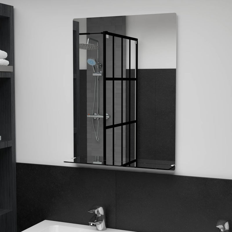 Espejo de pared Vidaxl con vidrio endurecido de 50x70 cm