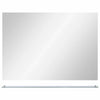 Espejo de pared Vidaxl con vidrio endurecido con estante 80x60 cm