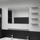 Specchio da parete Vidaxl con 5 ripiani 80x60 cm di colore argento